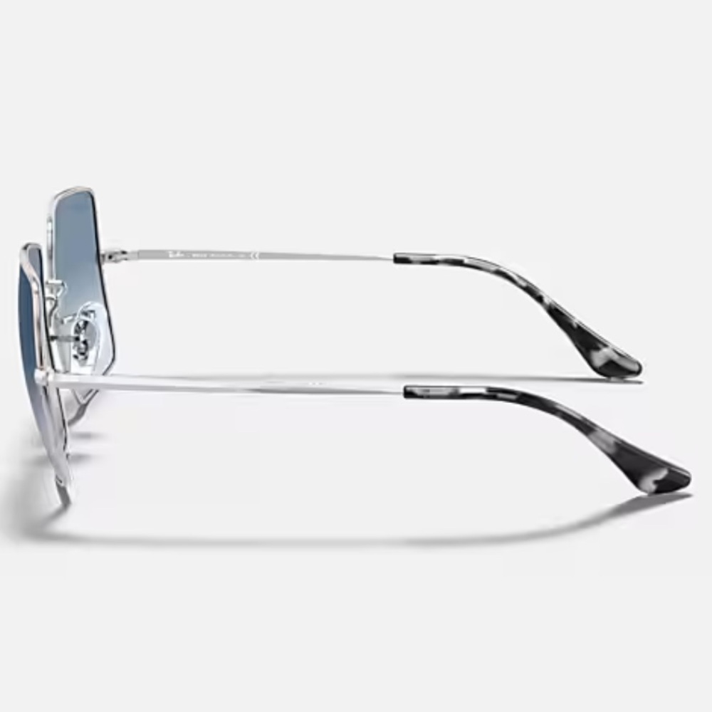 Ray-Ban Unisex RB1971 54mm Sunglasses Silver Frame with Blue Lenses - Picture 3 of 10